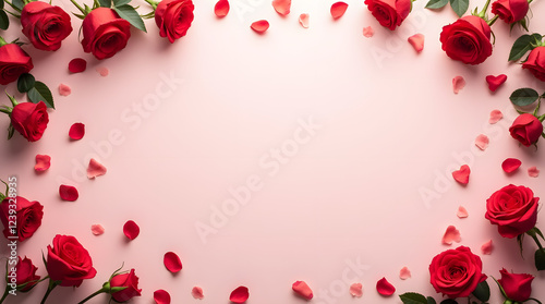 red rose petals
