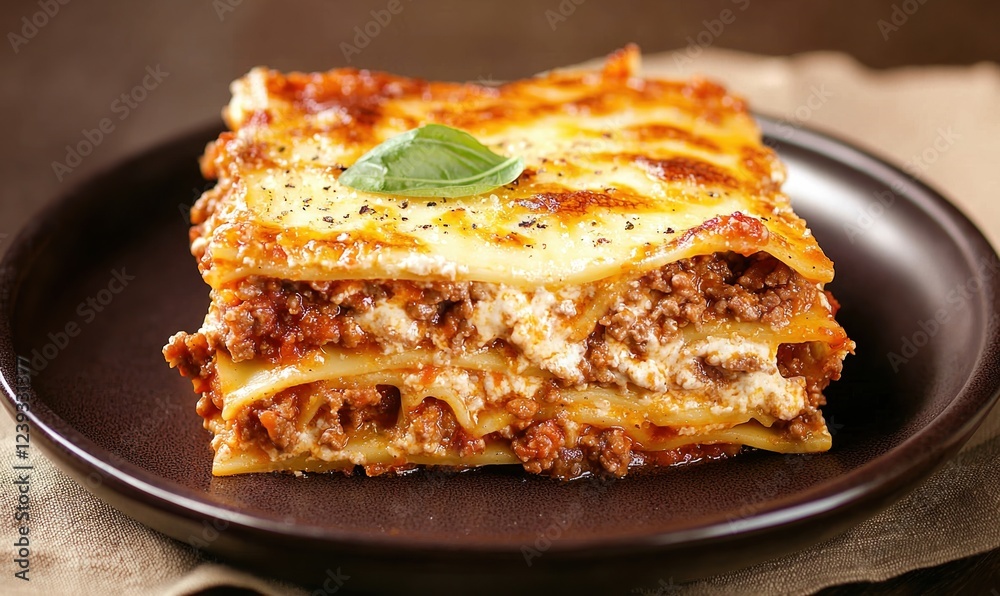 Indulge in rich layers of lasagna alla Bolognese for a hearty meal Indulge in rich layers of lasagna alla Bolognese for a hearty meal