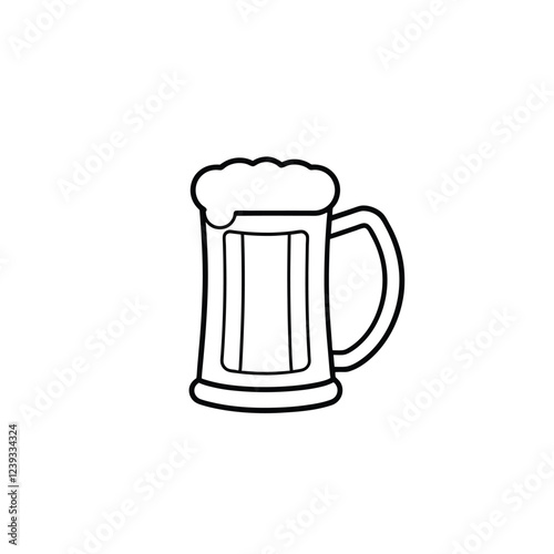 Beer mug vector illustration