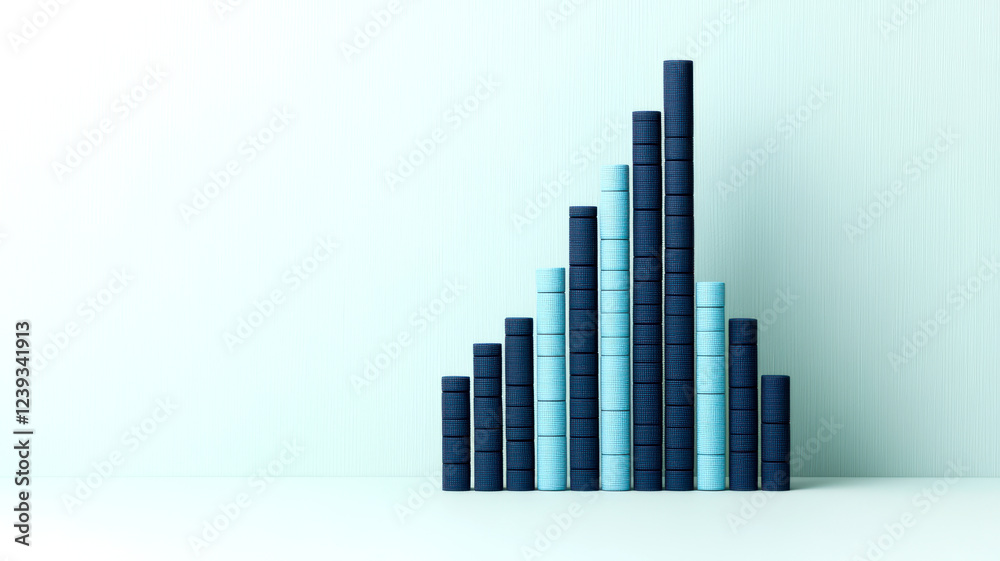 A minimalist depiction of stacked coins, illustrating a rising financial trend, with varying heights creating a visually appealing graph-like structure. A minimalist depiction of stacked coins, illustrating a rising financial trend, with varying heights creating a visually appealing graph-like structure.