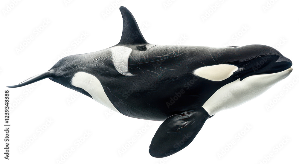 Obraz premium PNG Orca animal mammal whale.