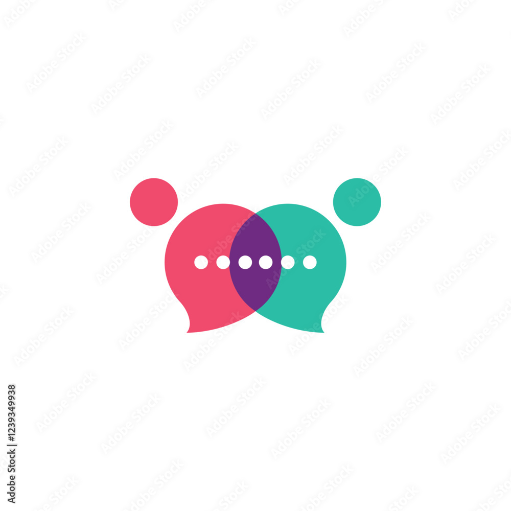 Fototapeta premium people logo, minimalist, elegant and modern