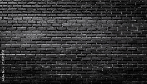 black brick wall panoramic historical past