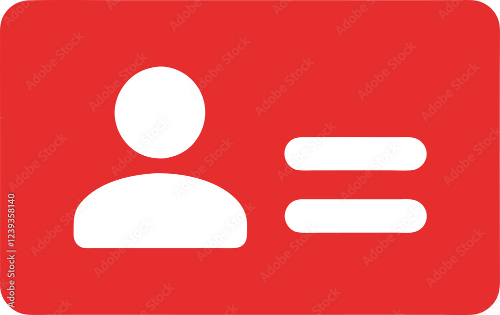ID card Icon vector for business and identification, Id card vector icon. Driver's license. Membership or client personal identification ID card Icon vector for business and identification, Id card vector icon. Driver's license. Membership or client personal identification