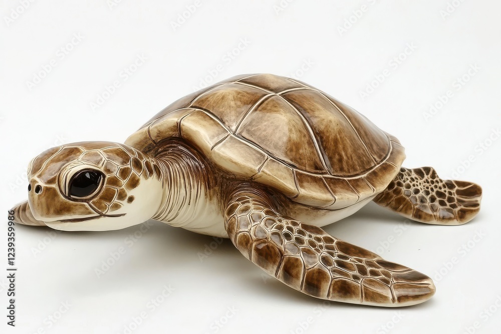 Obraz premium Sea turtle isolated on white background