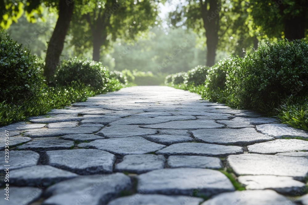 Obraz premium Peaceful Stone Path through Nature