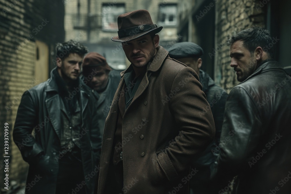 Fototapeta premium Peaky Blinders Gangster Drama Series Still