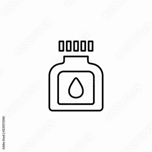 medical liquid icon sign vector