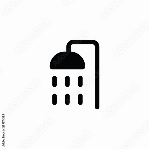 shower running icon sign vector