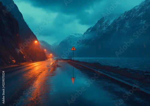 Haunting night photography captures the eerie aftermath of the Vajont Dam disaster, a sorrowful reservoir hidden in the dimly lit Italian Alps
