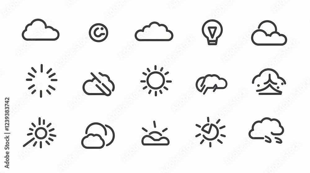 editable weather icons