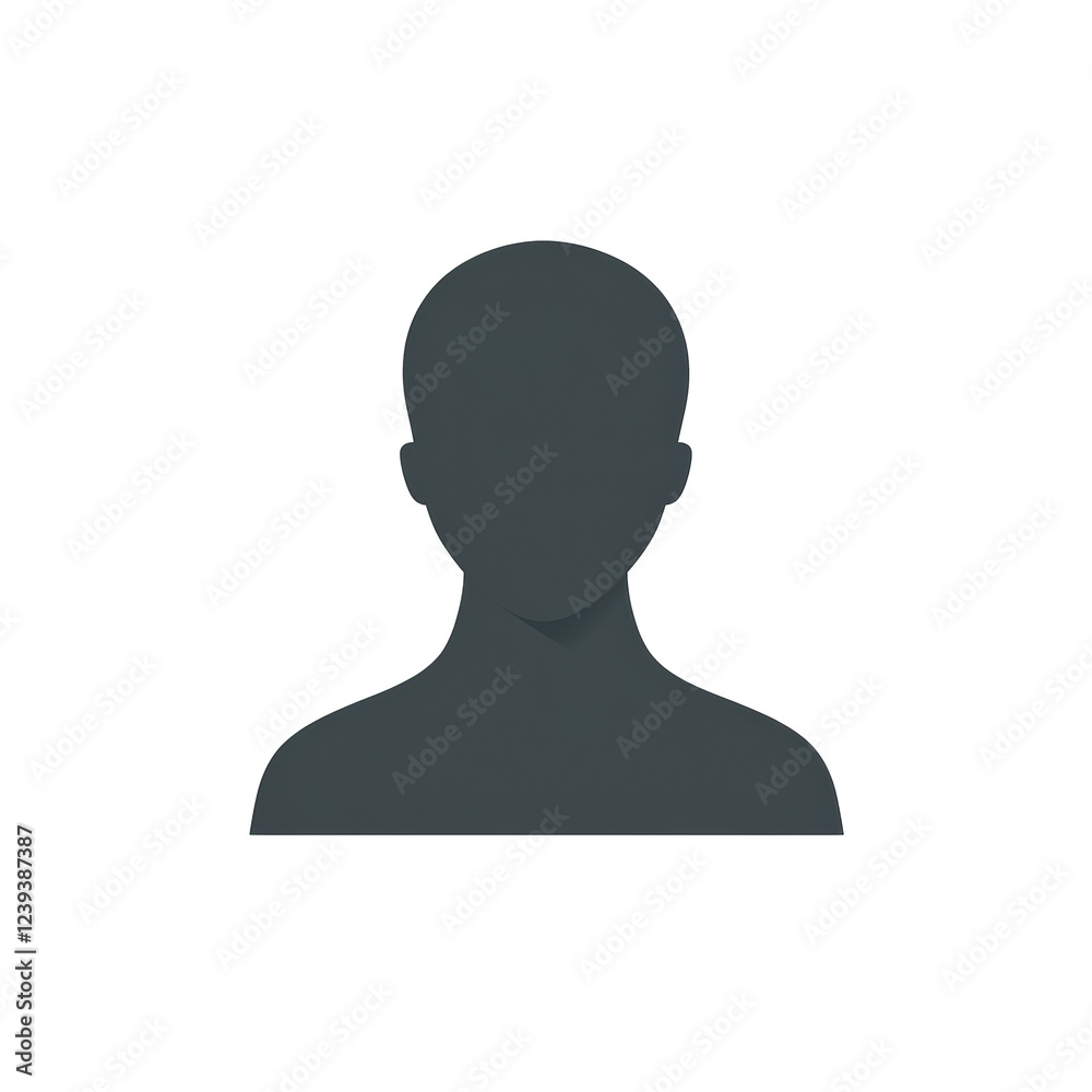 Isolated Dark Gray Person Avatar Icon Isolated Dark Gray Person Avatar Icon