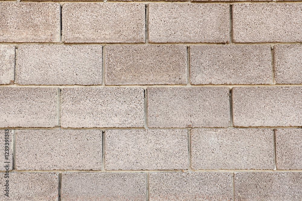 Naklejka premium Light brick wall as background, closeup