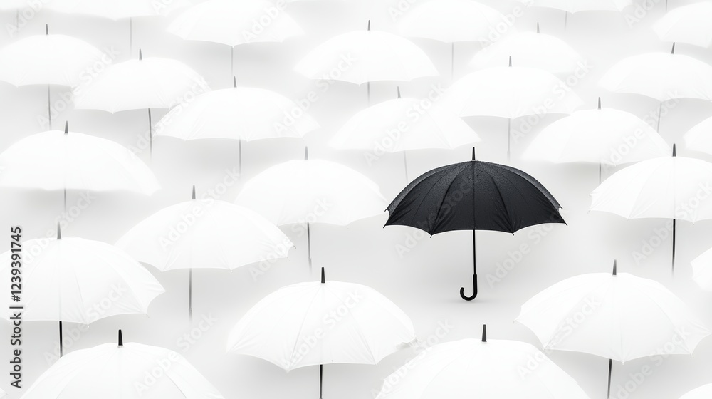 Obraz premium umbrella and rain