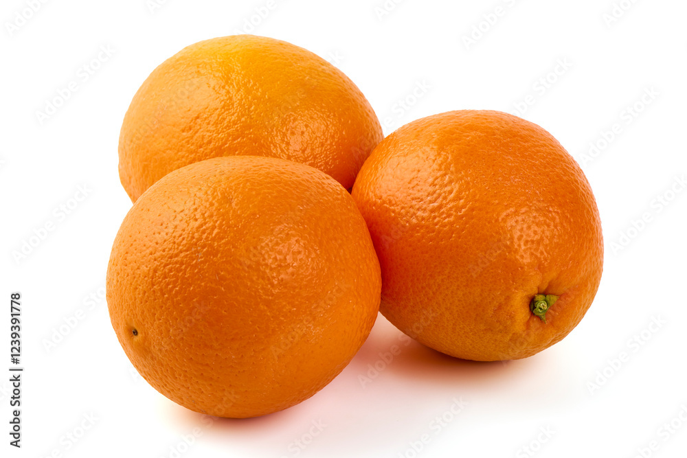 Oranges, isolated on white background. Oranges, isolated on white background.
