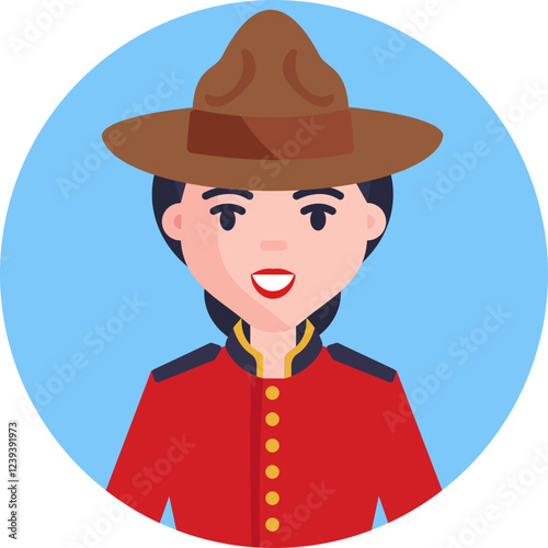 A police officer with a uniform, symbolizing authority and protection in Canada.