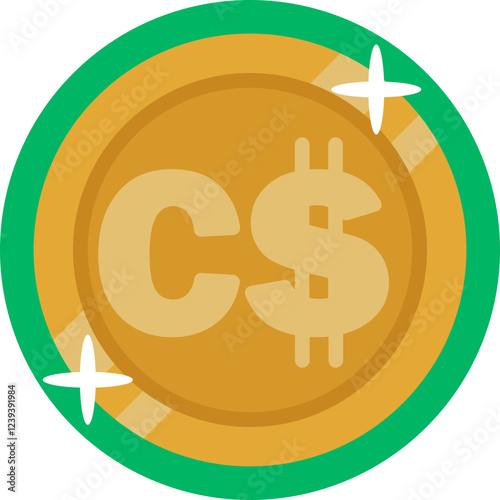 Economic Representation: Symbolizes the primary currency of Canada, often seen as "C$" or "$."