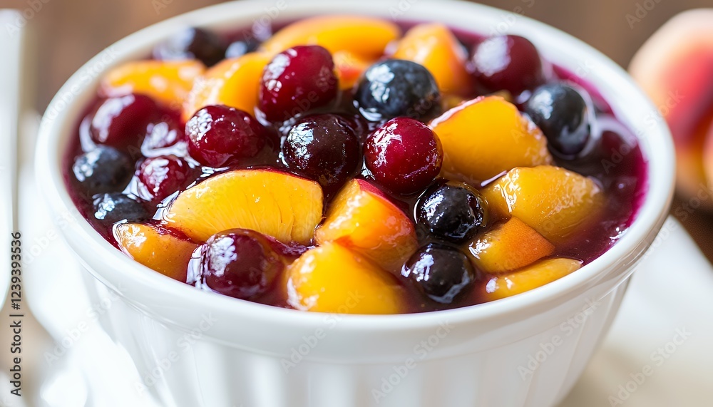 Peach and Berry Compote: A Vibrant Summer Dessert Peach and Berry Compote: A Vibrant Summer Dessert