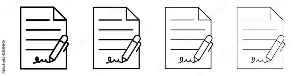 Agreement icon Flat illustration sign Agreement icon Flat illustration sign