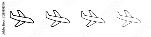 Arrival icon Flat illustration sign