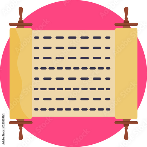 Sacred Scroll – A rolled parchment containing Jewish teachings and laws.