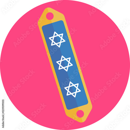 A Mezuzah is a small case containing a parchment with Hebrew scriptures, traditionally placed on doorposts in Jewish homes as a symbol of faith and protection.