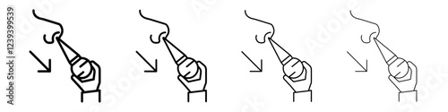 baby nasal aspirator icon Flat illustration sign