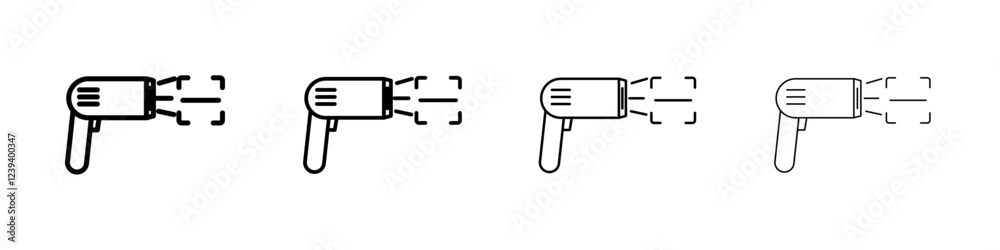 Bar code scanner icon Flat illustration sign Bar code scanner icon Flat illustration sign