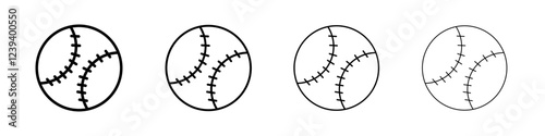 Baseball icon Flat illustration sign