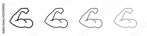 Biceps icon Flat illustration sign