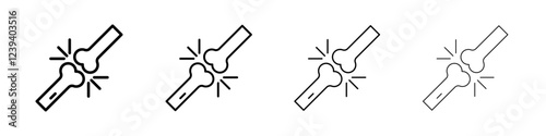 Bones icon Flat illustration sign