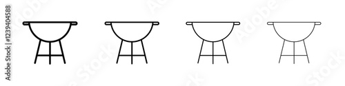 brazier icon Flat illustration sign