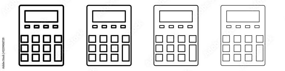 Calculator icon Flat illustration sign Calculator icon Flat illustration sign