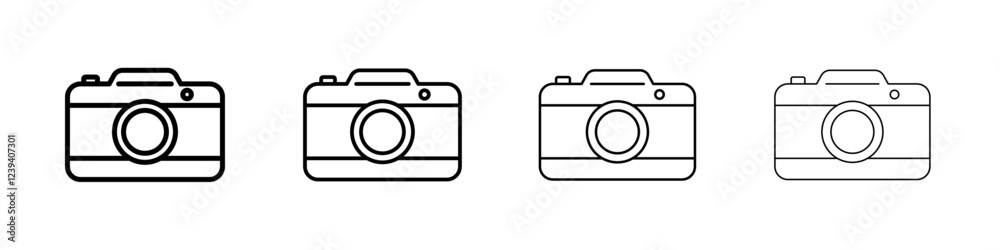 Camera icon Flat illustration sign Camera icon Flat illustration sign