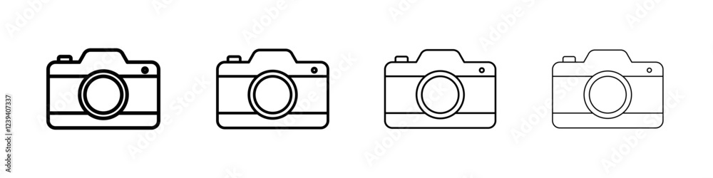Camera icon Flat illustration sign Camera icon Flat illustration sign