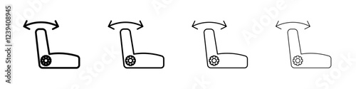 Car seat adjustment icon Flat illustration sign