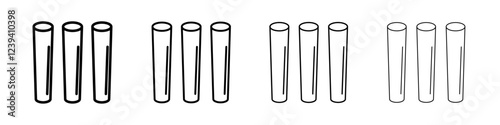 Chalk icon linear logo isolated