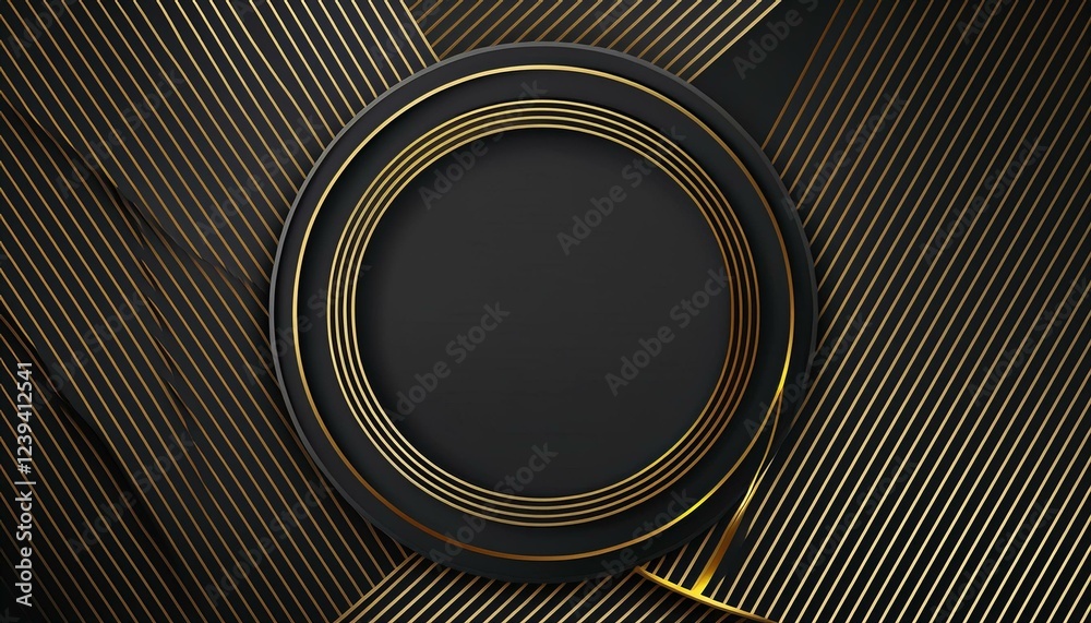 amazing dark abstract luxury background with circles diagonal golden lines on black grey gradient 3d round ring minimal bg premium minimal animated generative ai amazing dark abstract luxury background with circles diagonal golden lines on black grey gradient 3d round ring minimal bg premium minimal animated generative ai