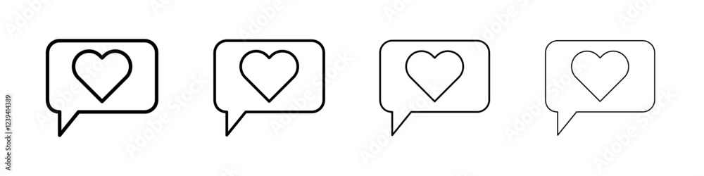 Comment icon linear logo isolated Comment icon linear logo isolated