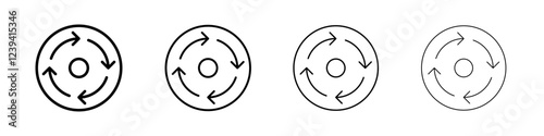 Consistency icon linear logo isolated
