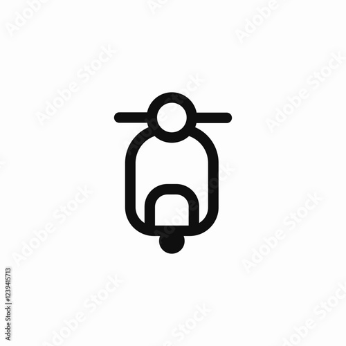 motorcycle road icon sign vector