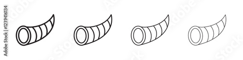 cornucopia icon linear logo isolated