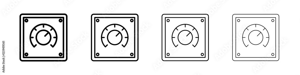Dimmer icon linear logo isolated Dimmer icon linear logo isolated