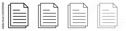 Documents icon linear logo isolated
