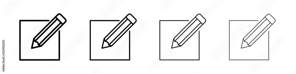 Edit icon linear logo isolated Edit icon linear logo isolated