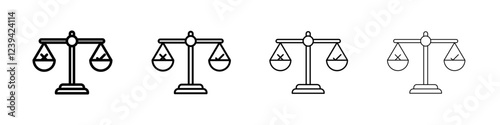Ethics icon linear logo isolated