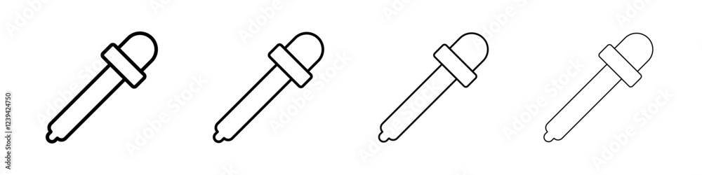 Eye dropper icon linear logo isolated Eye dropper icon linear logo isolated