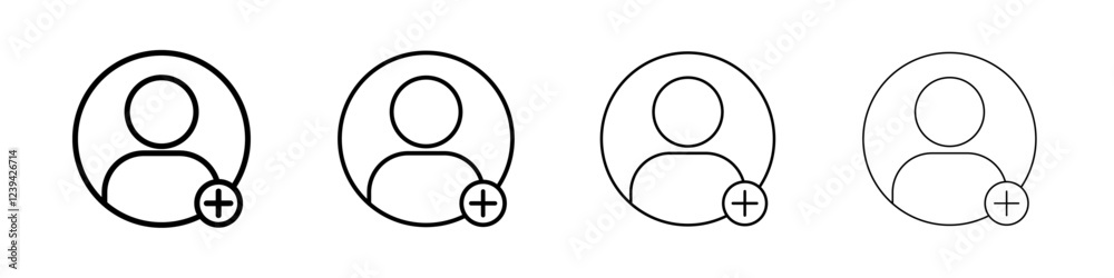 Follower icon linear logo isolated Follower icon linear logo isolated