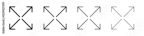 Full size icon linear logo isolated