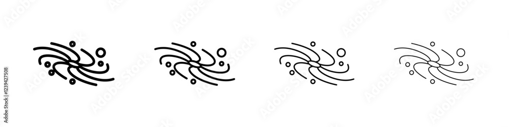 Galaxy icon linear logo isolated Galaxy icon linear logo isolated